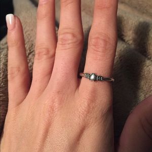 James Avery heart, flower ring.